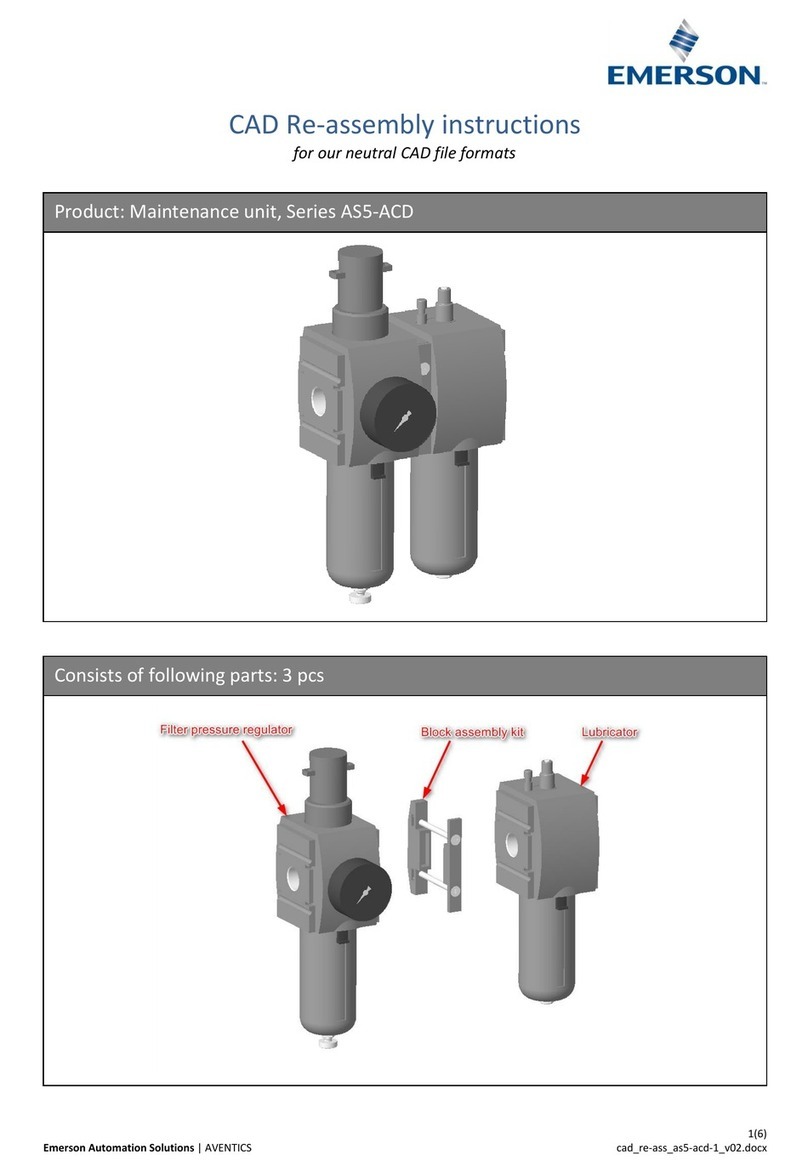 Aventics Emerson AS5-ACD Series RE-ASSEMBLY INSTRUCTIONS Aventics Emerson AS5-ACD Series RE-ASSEMBLY INSTRUCTIONS