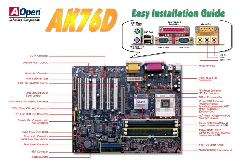 AOpen AK76D Datasheet