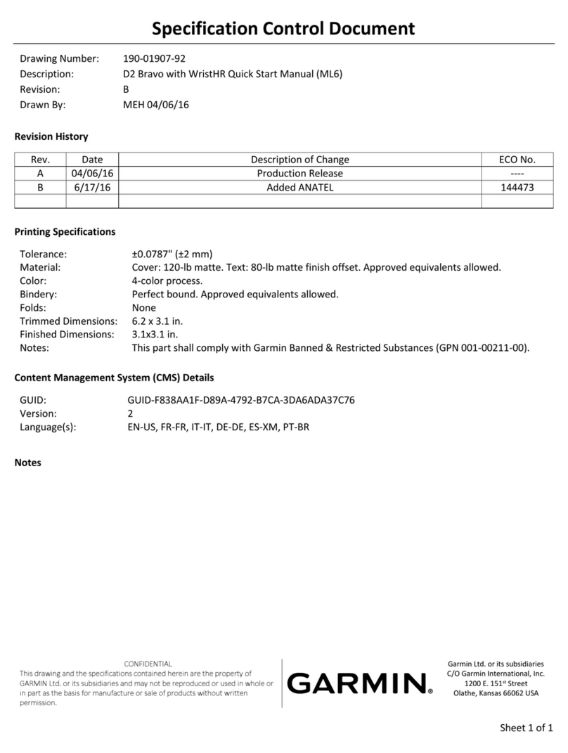 Garmin D2 BRAVO TITANIUM Instruction manual