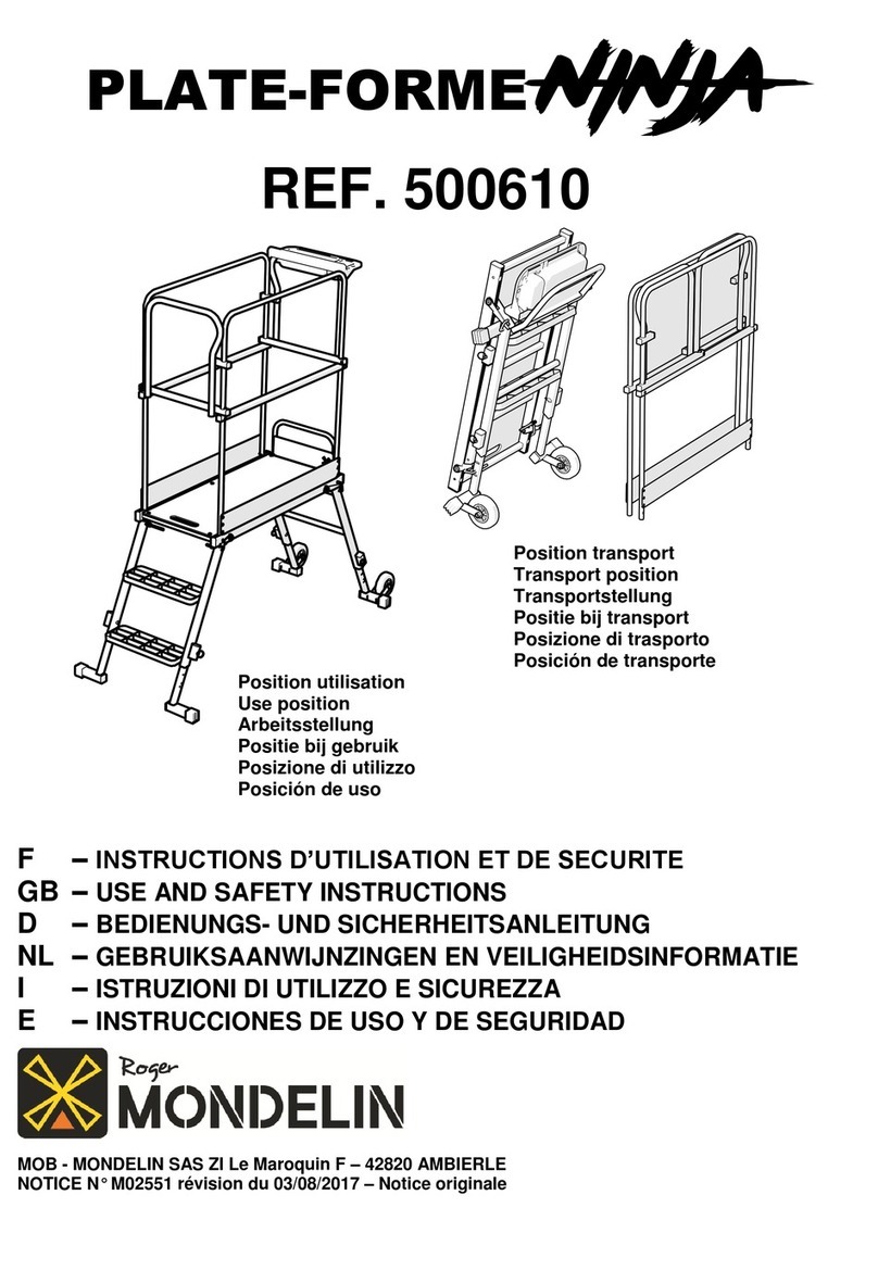 MONDELIN Ninja Use and safety instructions