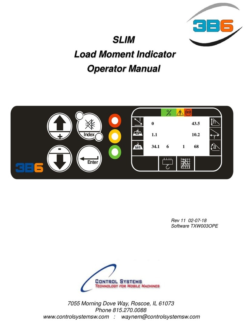 3B6 SLIM Operator's manual