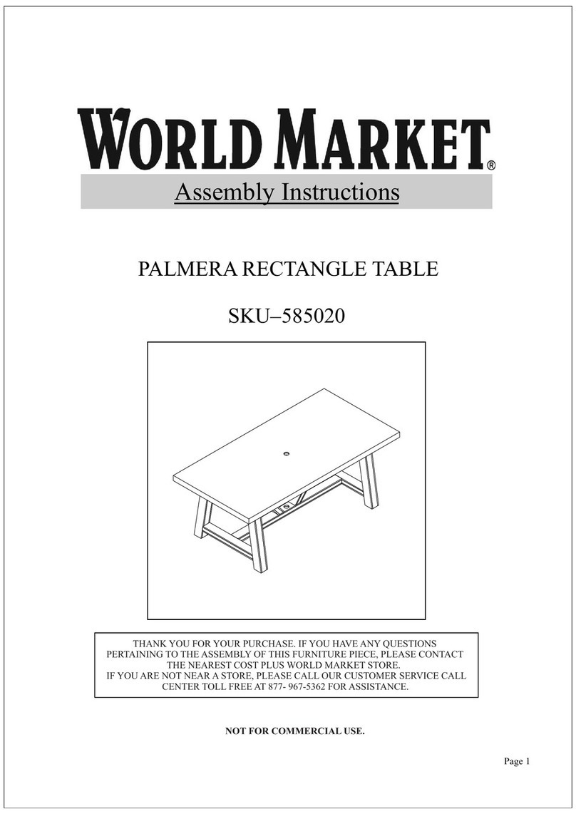 World Market Palmera 585020 Assembly instructions