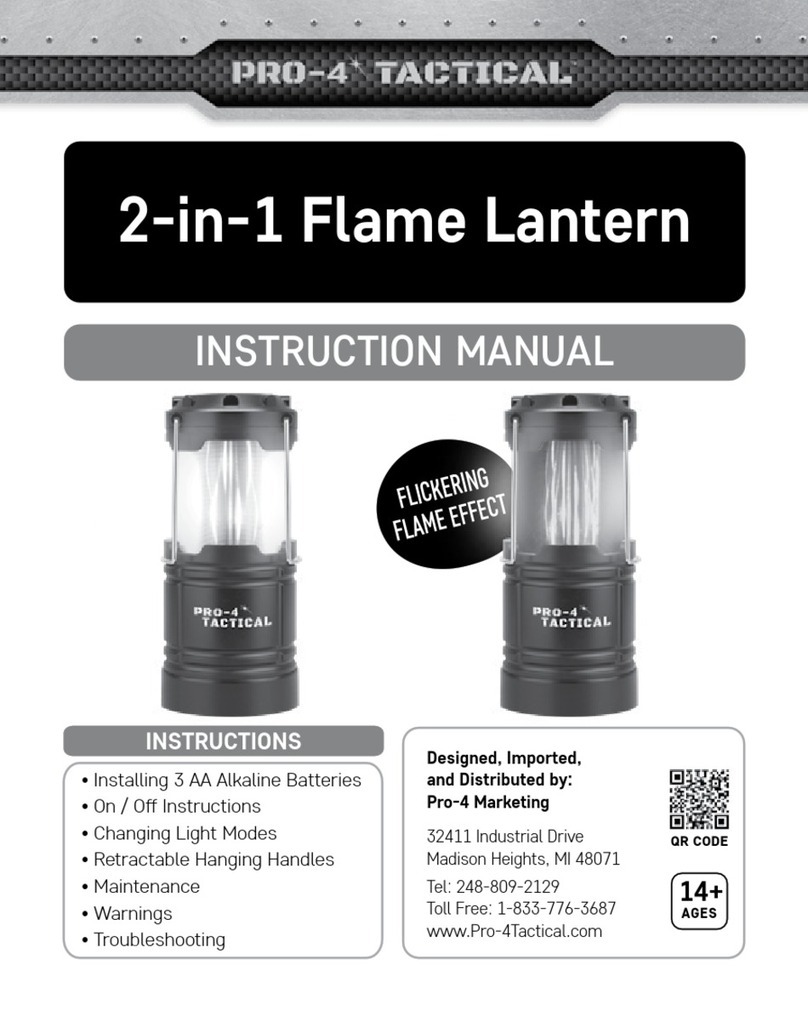 Pro-4 Tactical 2-in-1 Flame Lantern instruction manual Pro-4 Tactical 2-in-1 Flame Lantern instruction manual