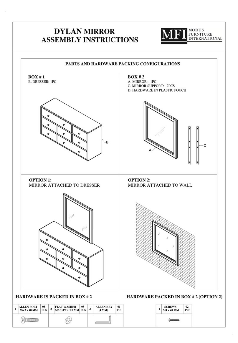Modus Furniture International DYLAN Assembly instructions
