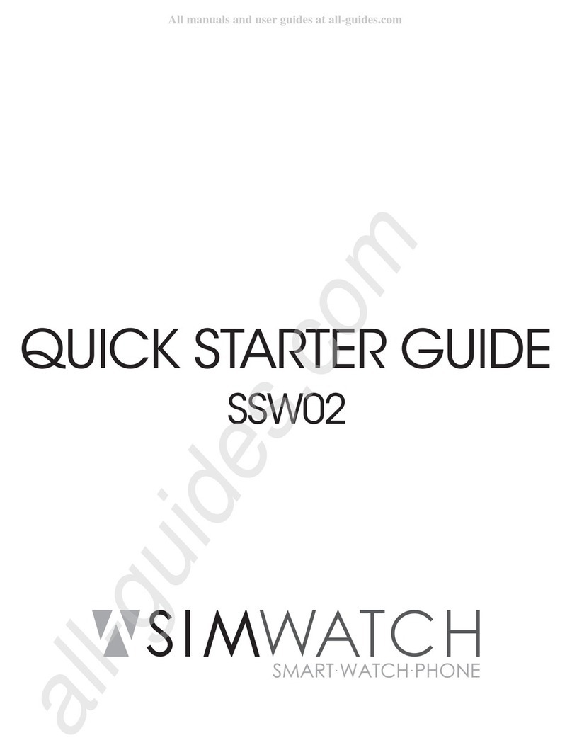 SIMWATCH SSW02 Quick starter guide