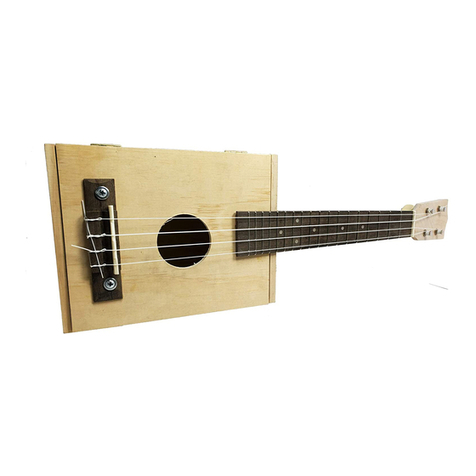 C. B. Gitty Crafter Supply Cigar Box Ukulele Kit Assembly instructions