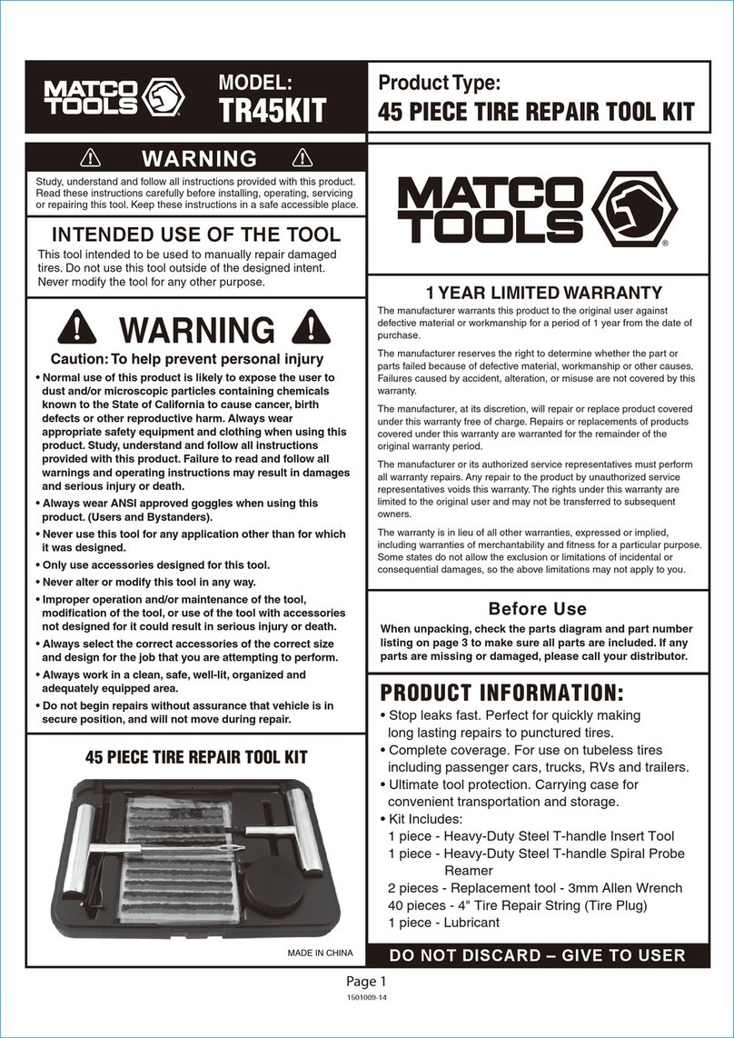 Matco Tools TR45KIT User manual