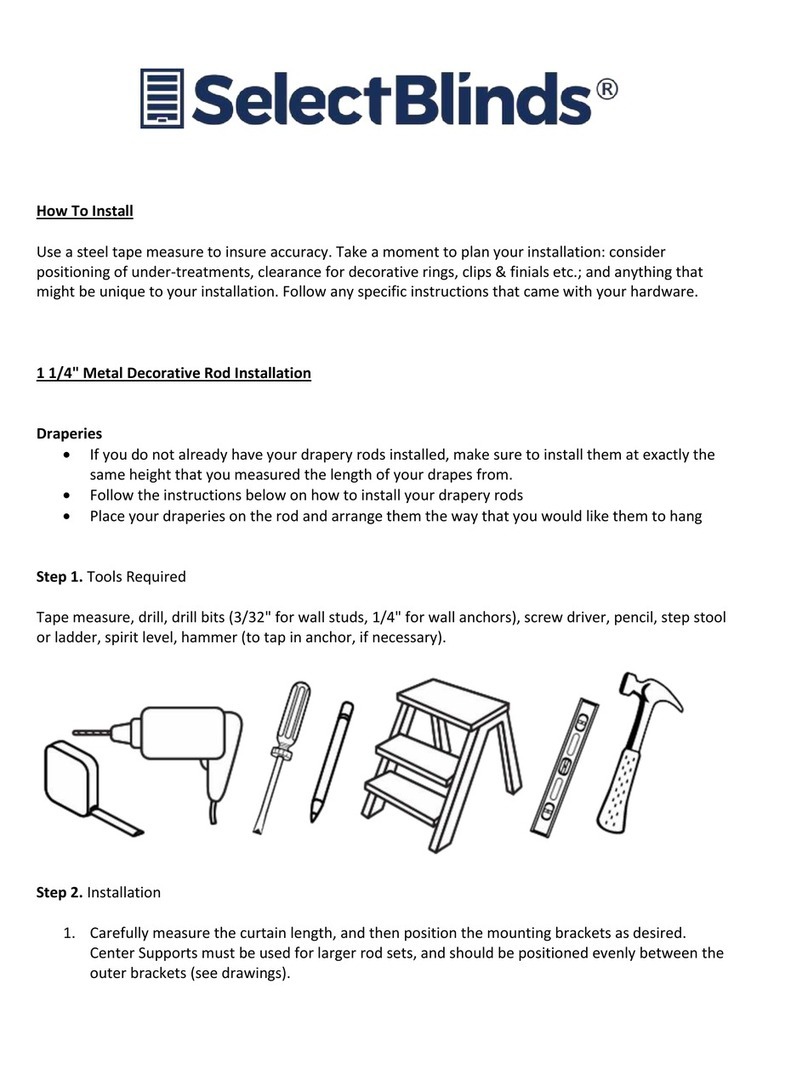 SelectBlinds Classic Grommet Custom Made Drapes User manual