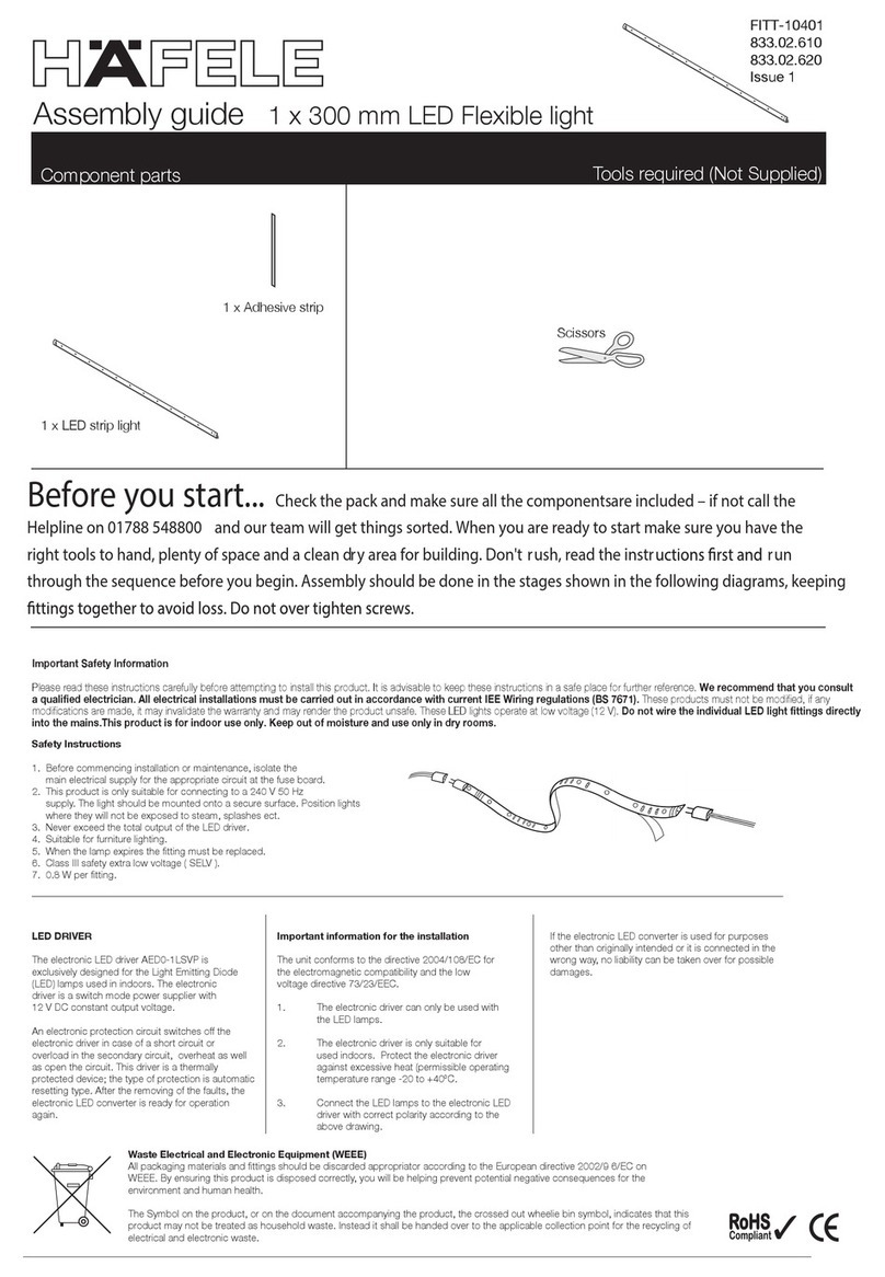 Häfele 833.02.610 Assembly guide