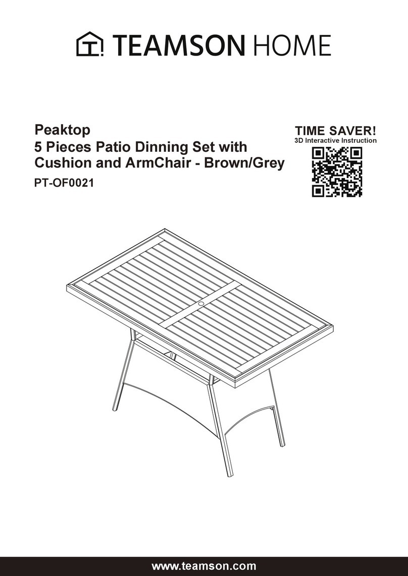 Teamson Peaktop PT-OF0021 User manual