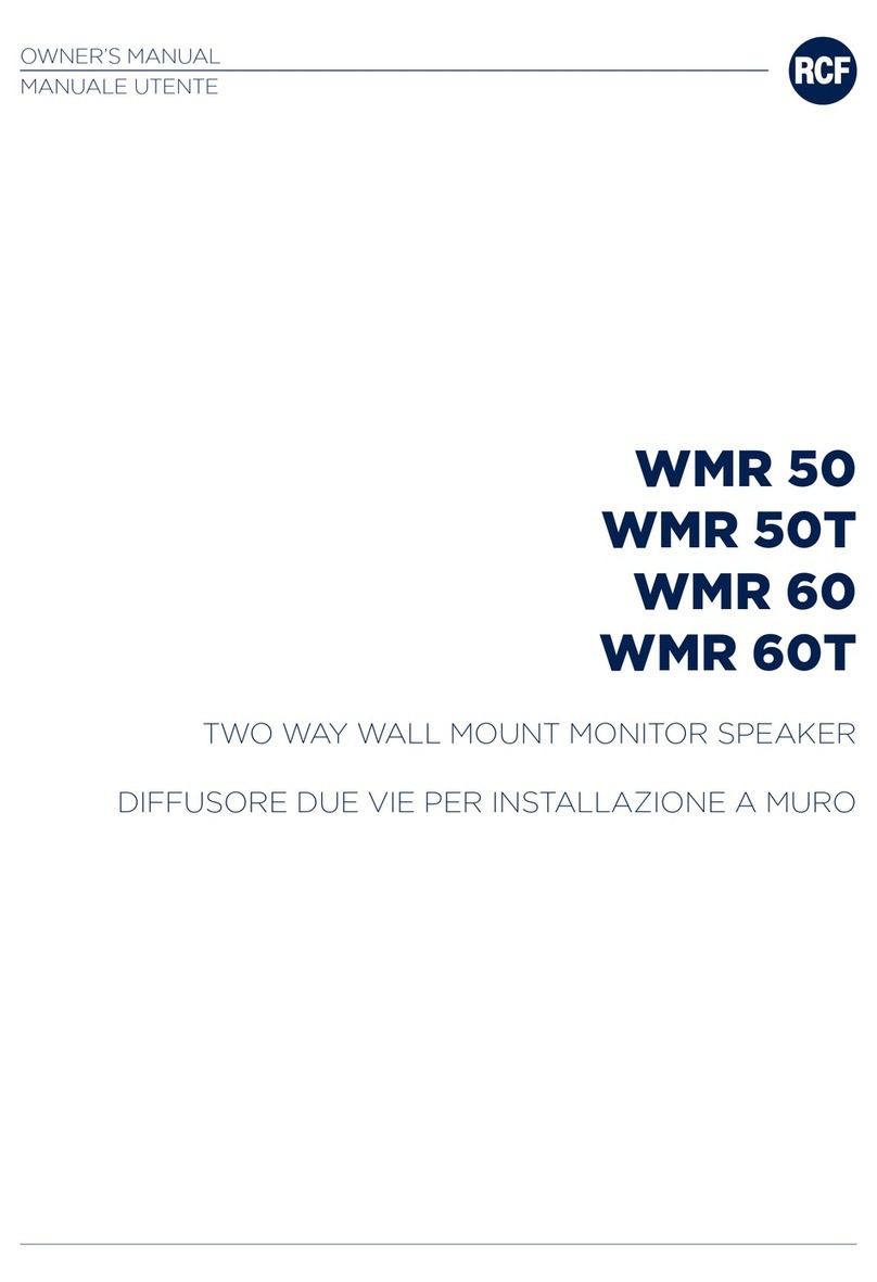 RCF WMR 50 User manual