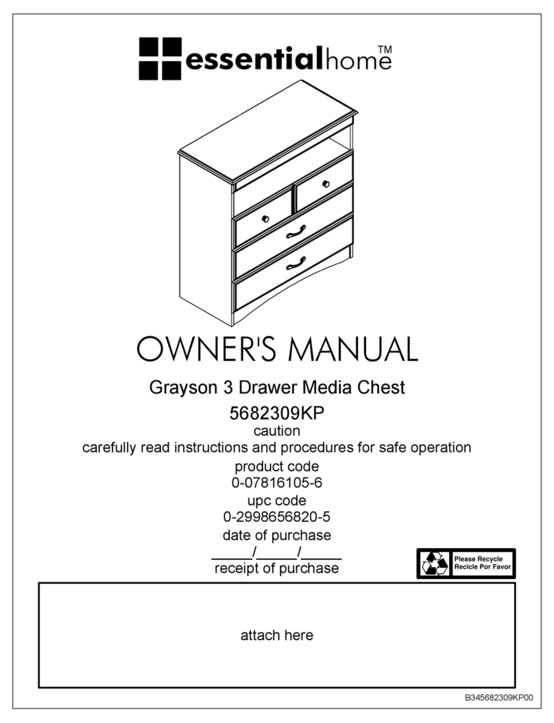 Dorel AMERIWOOD INDUCTRIES essential home Grayson... User manual