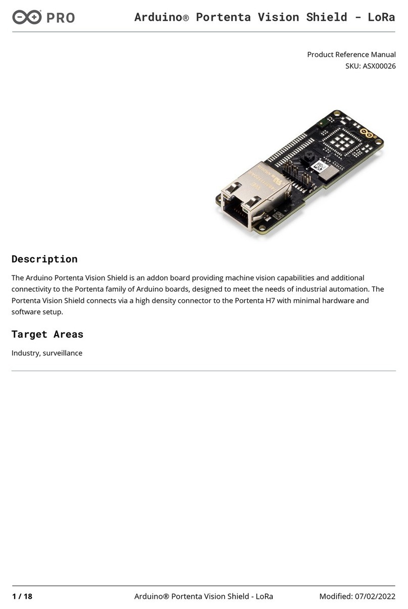 Arduino Portenta Vision Shield Product reference manual