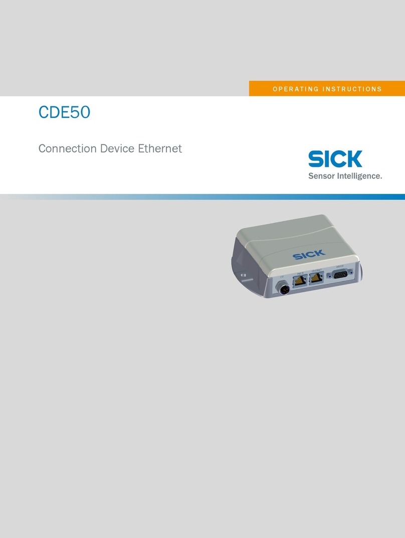 SICK CDE50 operating instructions