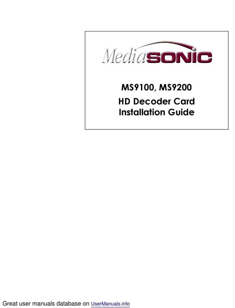 MediaSonic MS9100 User manual
