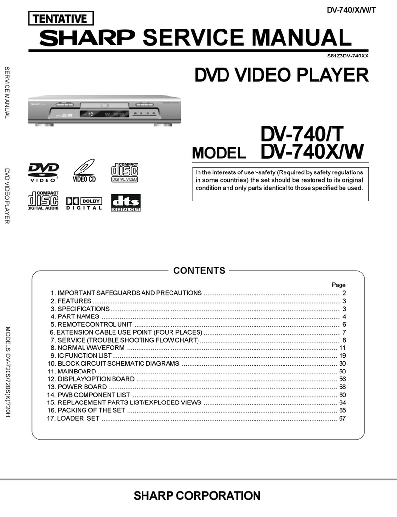 Sharp DV-740/T User manual