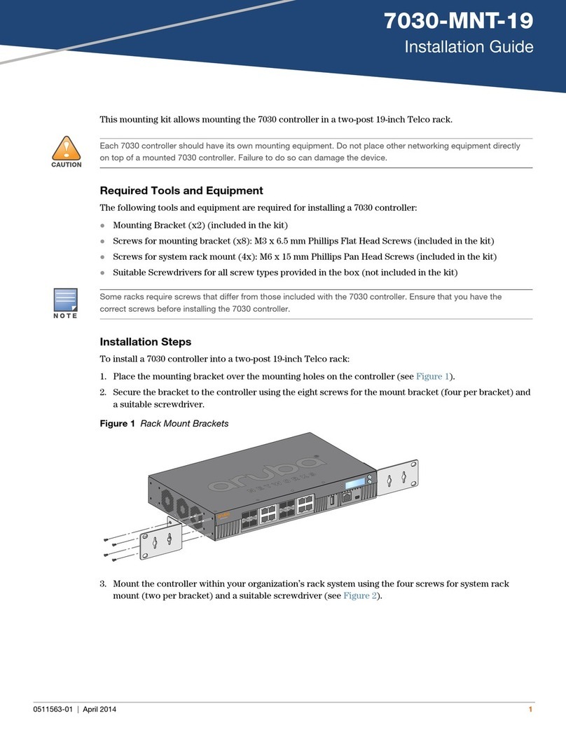 Aruba Networks 7030-MNT-19 installation guide