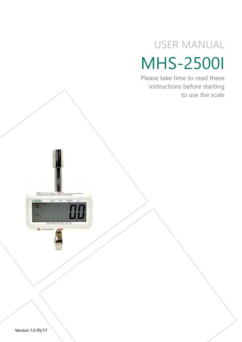 marsden MHS-2500I User manual