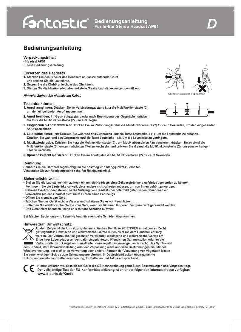 D-Parts Fontastic AP01 user manual