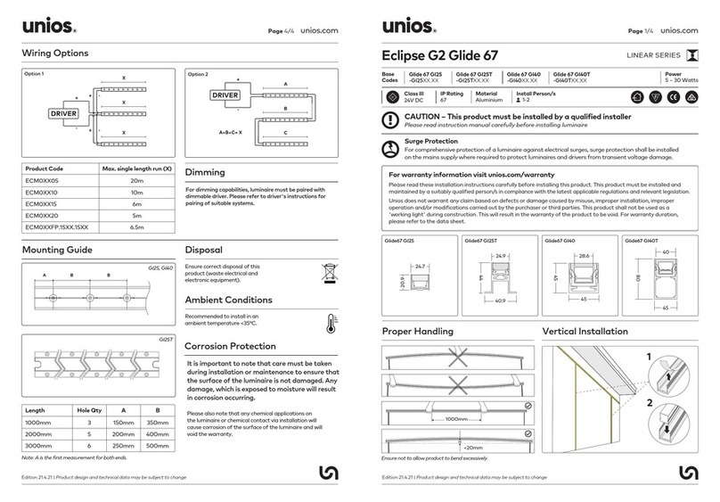 unios Linear Series User manual