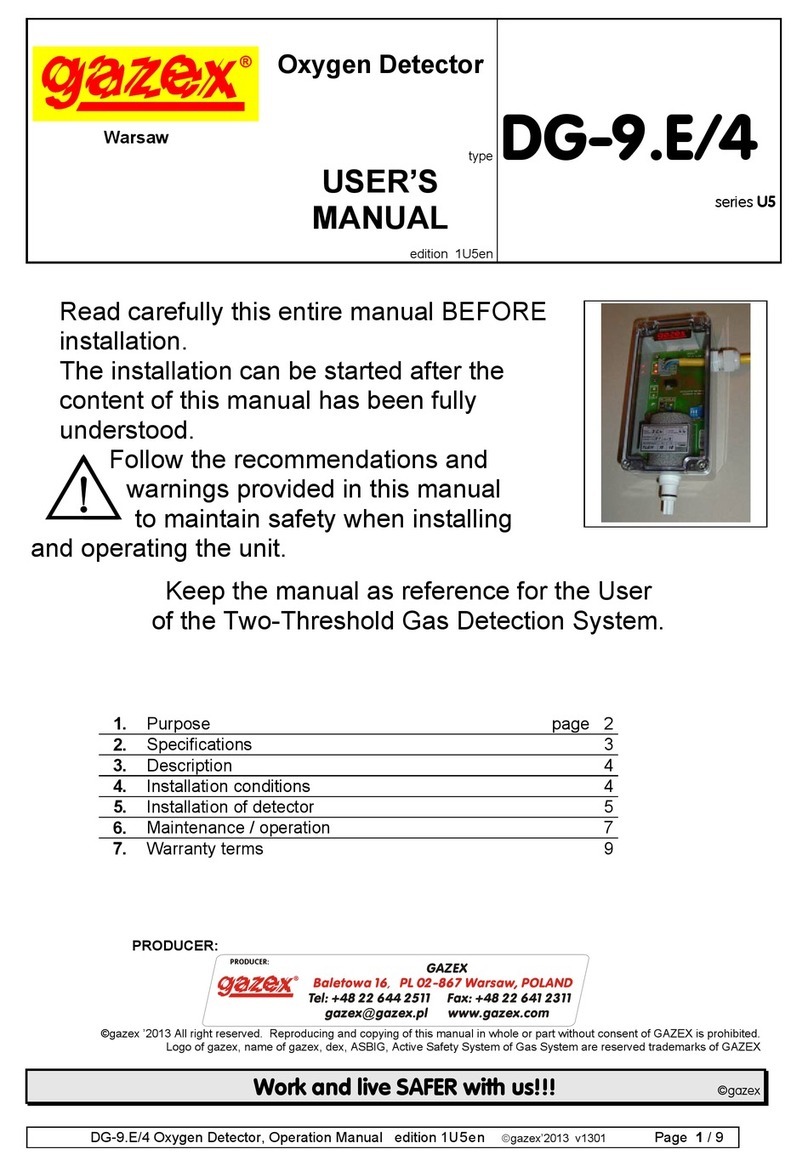 gazex DG-9.E/4 user manual