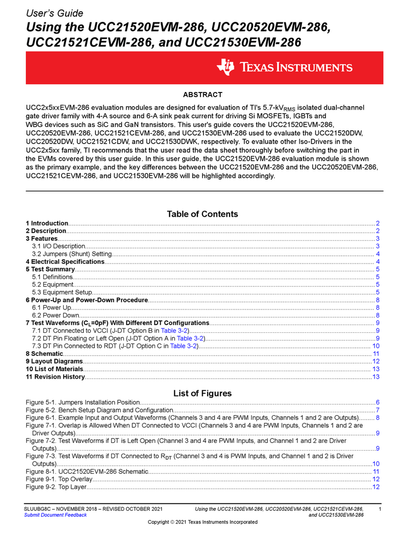 Texas Instruments UCC2 5 EVM-286 Series User manual