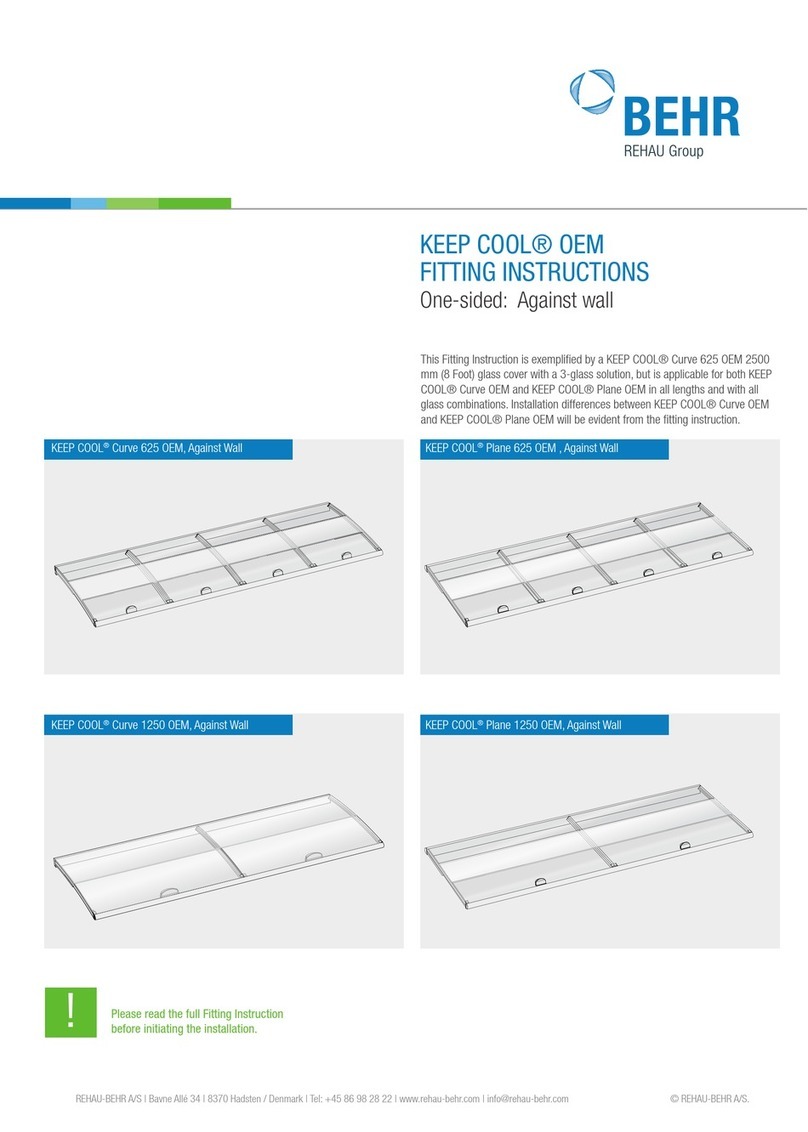 Rehau BEHR KEEP COOL Curve 625 OEM Fitting instructions