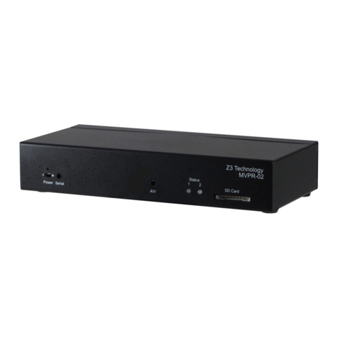 Z3 Technology MVPR-02 User manual