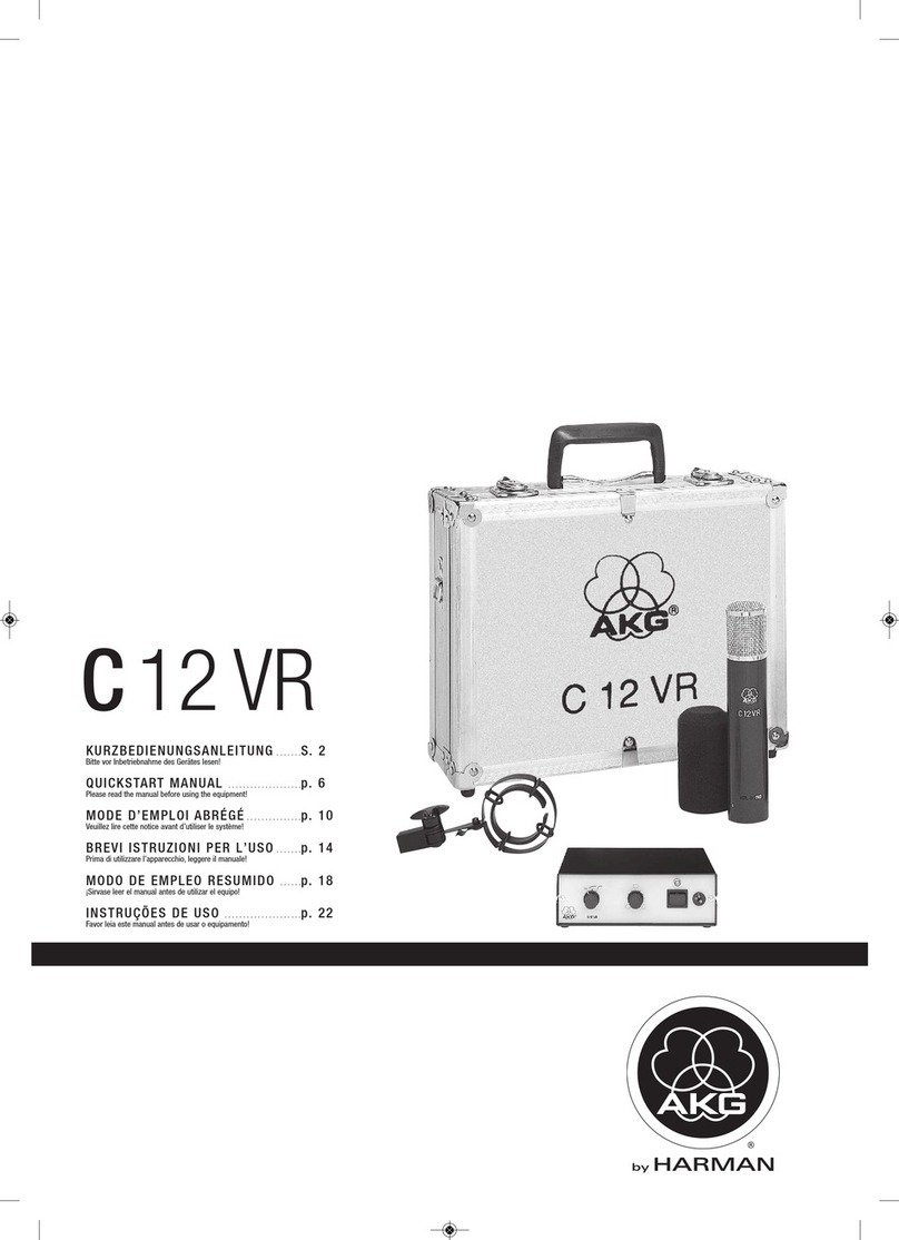 Harman AKG C 12 VR Instruction manual