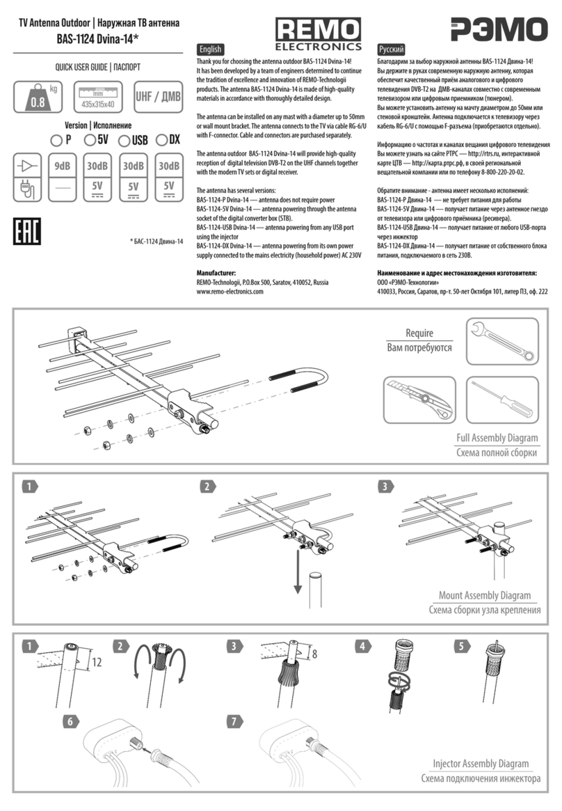 Remo+ BAS-1124 Dvina-14 Instruction manual