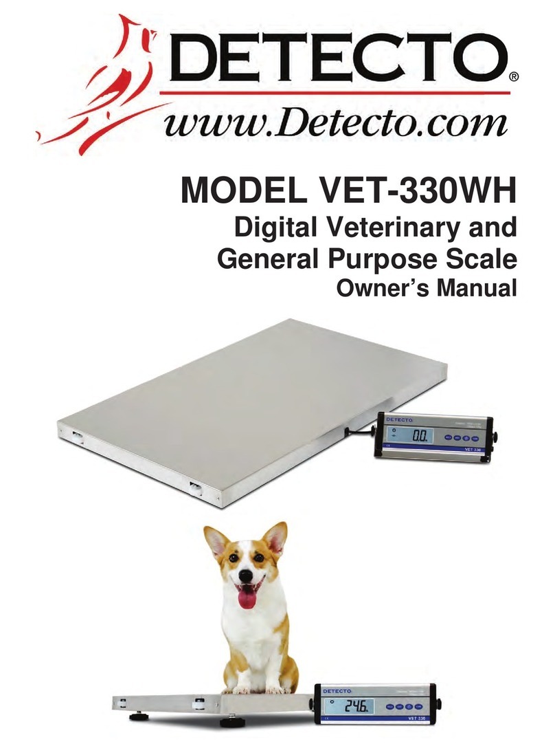 Detecto VET330WH User manual