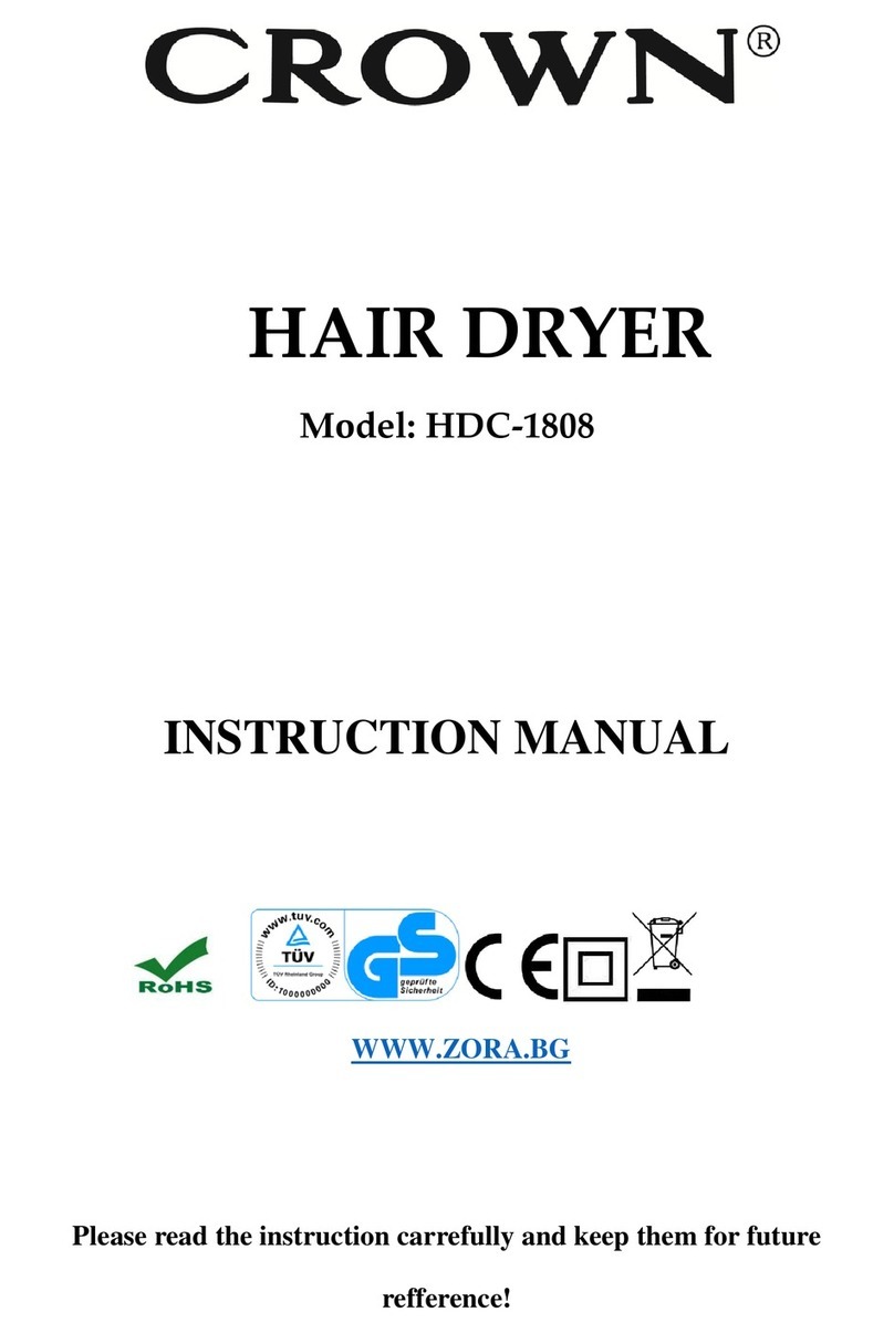 Crown HDC-1808 instruction manual