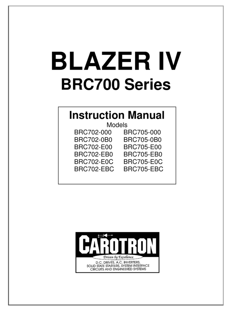 Carotron BLAZER IV User manual