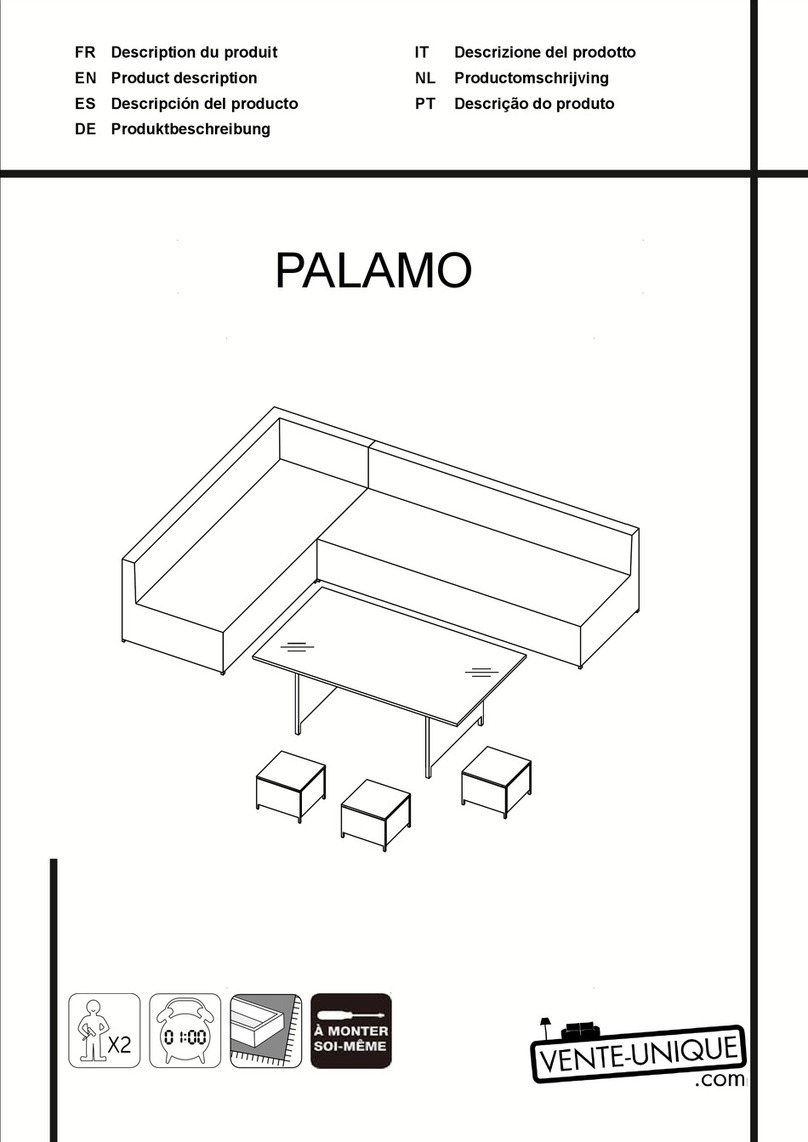 Vente Unique PALAMO User manual Vente Unique PALAMO User manual