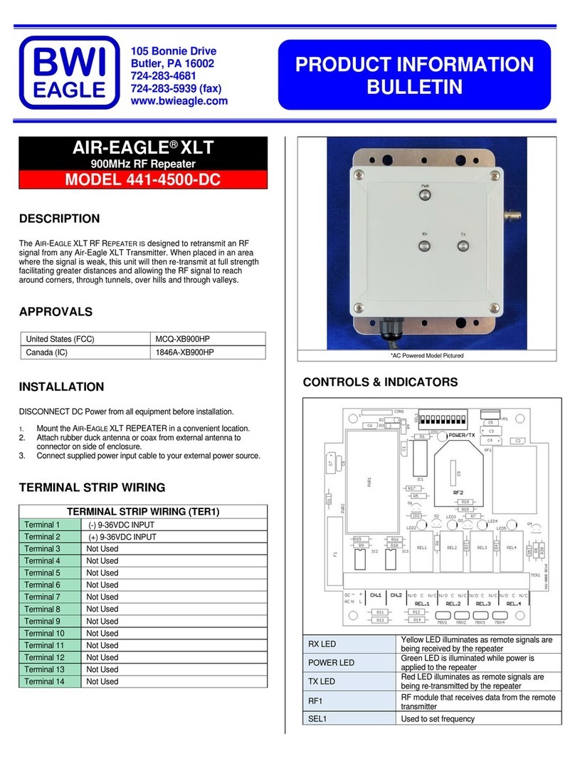 BWI Eagle AIR-EAGLE XLT 441-4500-DC Manual
