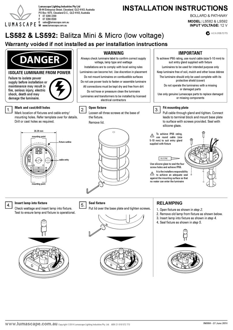 Lumascape Balitza Mini installation instructions