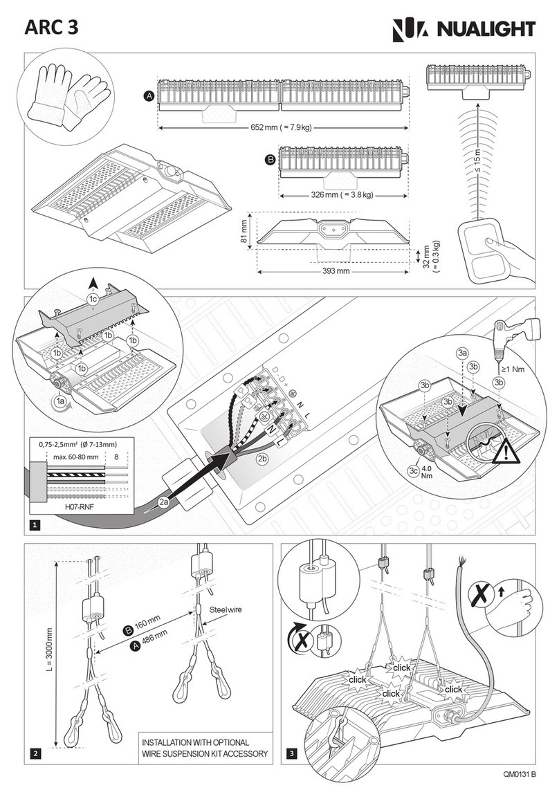 Nualight ARC 3 Installation sheet