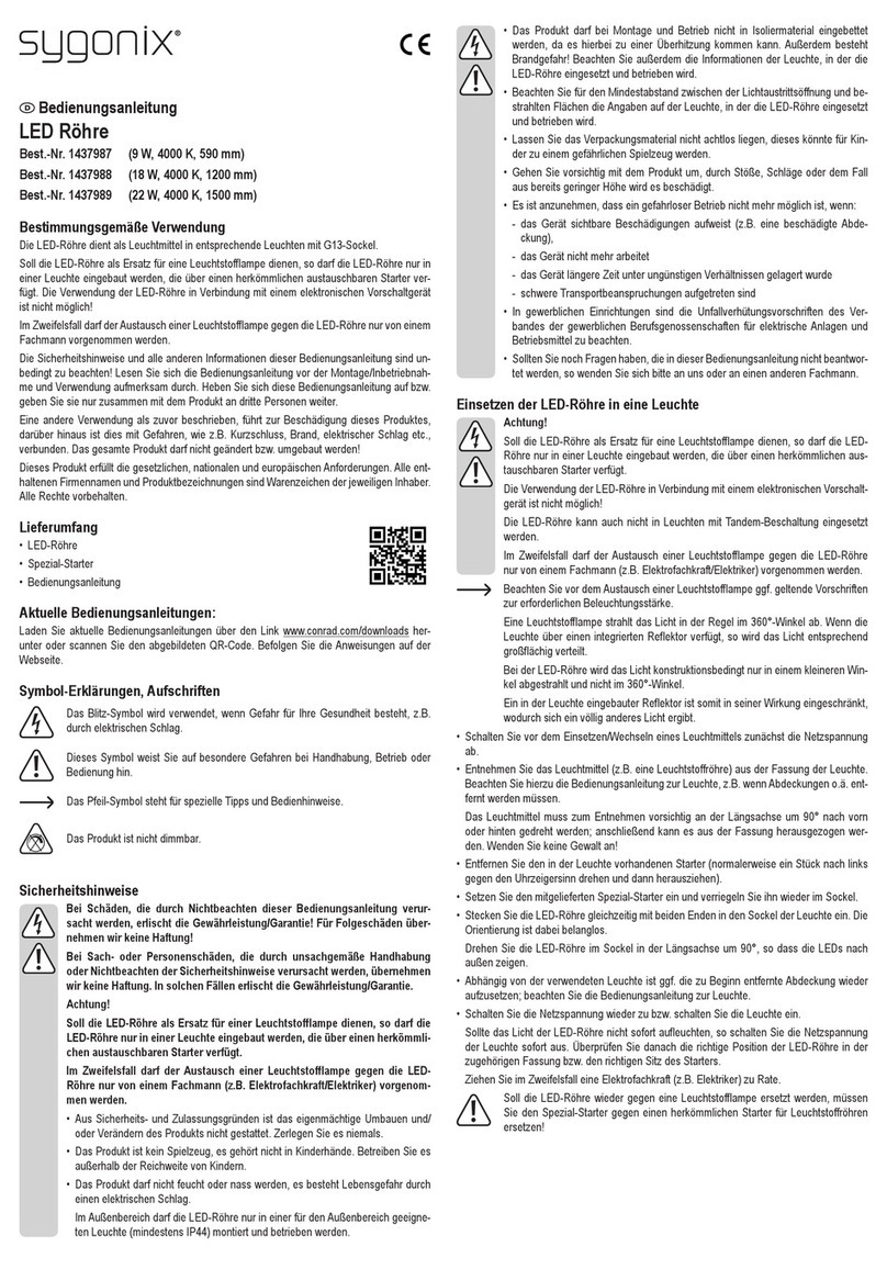 Sygonix 1437987 operating instructions