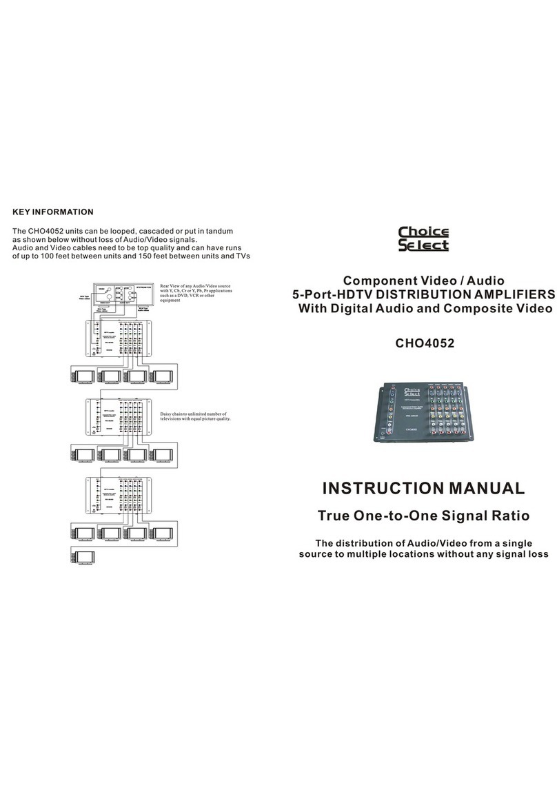 Choice Select CHO4052 User manual