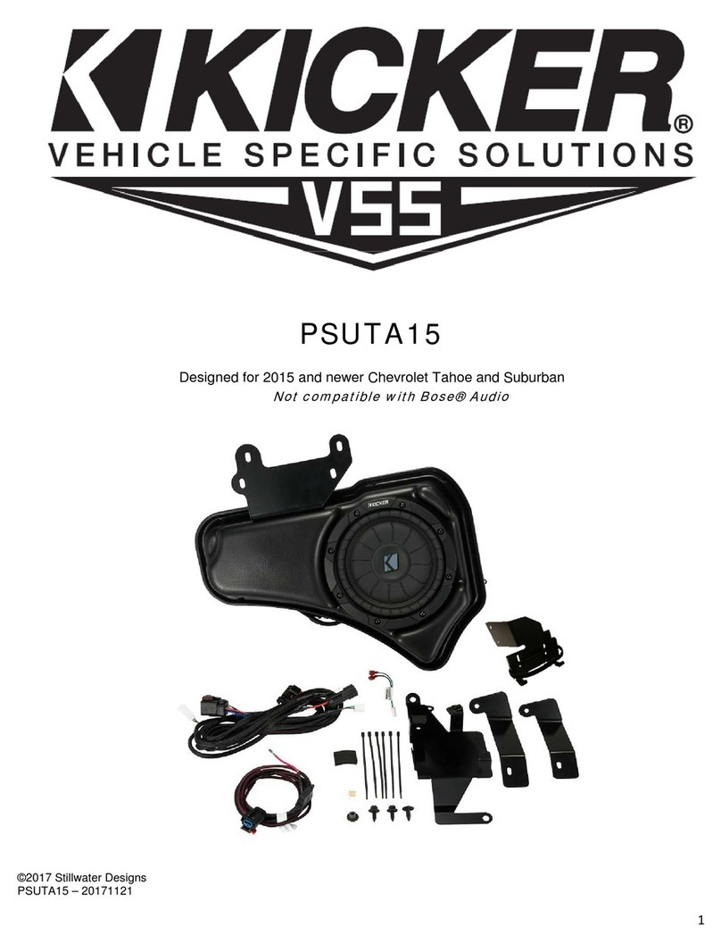 Kicker PSUTA15 User manual