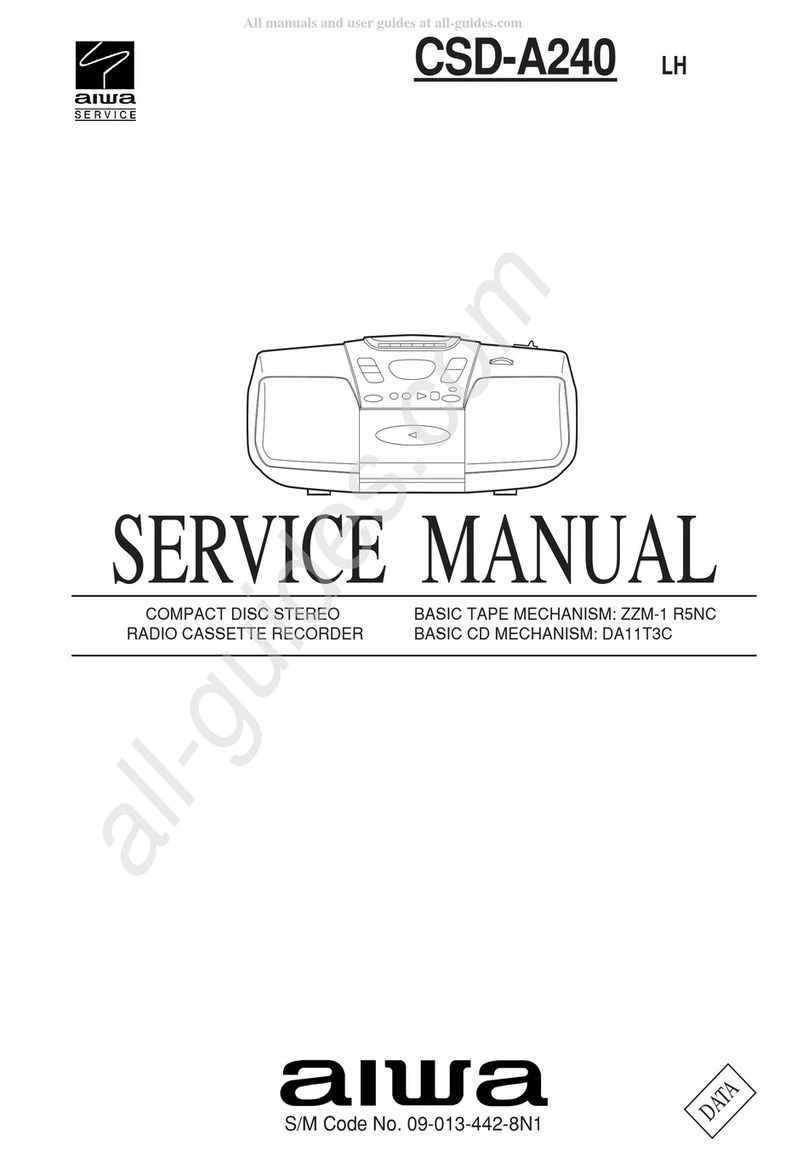 Aiwa CSD-A240 User manual Aiwa CSD-A240 User manual