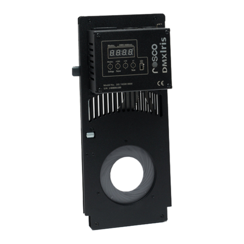 Rosco DMX IRIS User manual