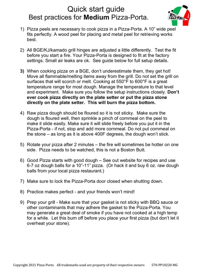 Pizza-Porta Medium quick start guide