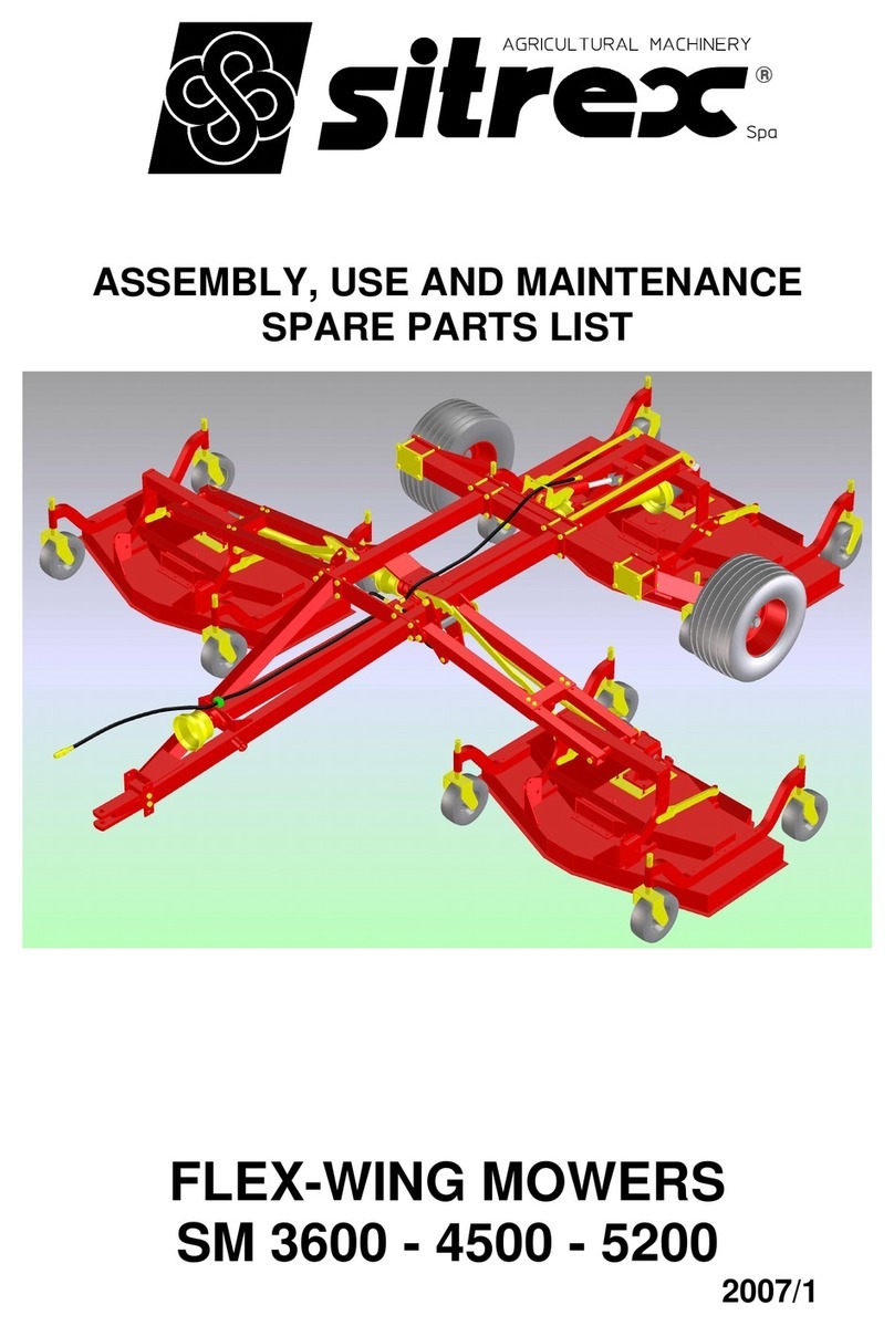 sitrex SM 3600 Assembly, use and maintenance