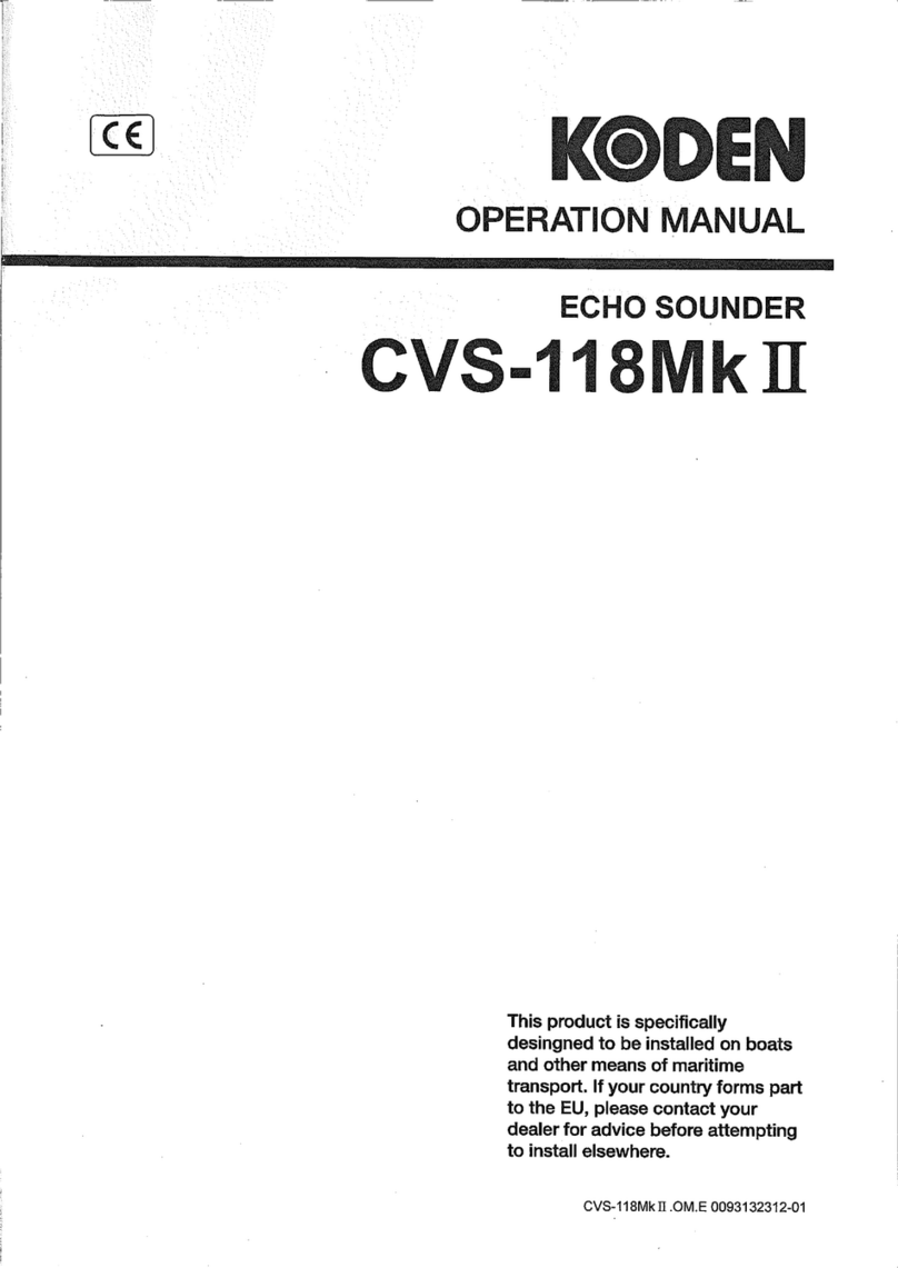 Koden CVS-118Mk II Operation manual Koden CVS-118Mk II Operation manual
