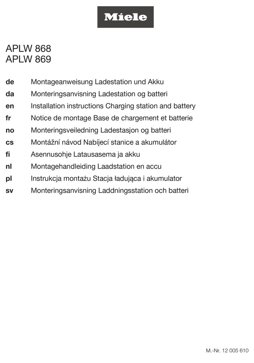 Miele APLW 868 installation instructions