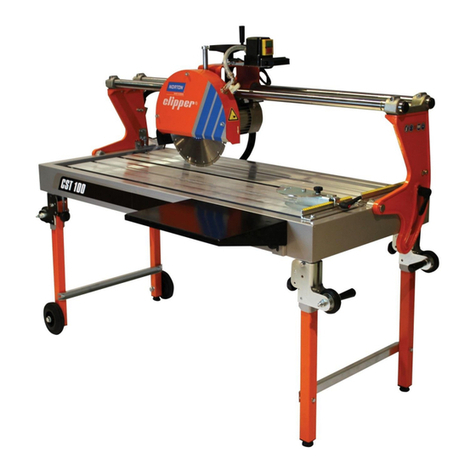 SAINT-GOBAIN Norton Clipper CST 100 ALU operating instructions