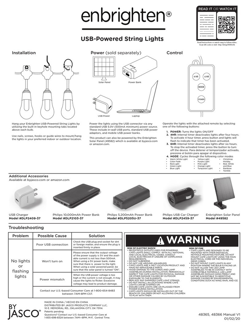 Jasco enbrighten 48365 quick start guide Jasco enbrighten 48365 quick start guide