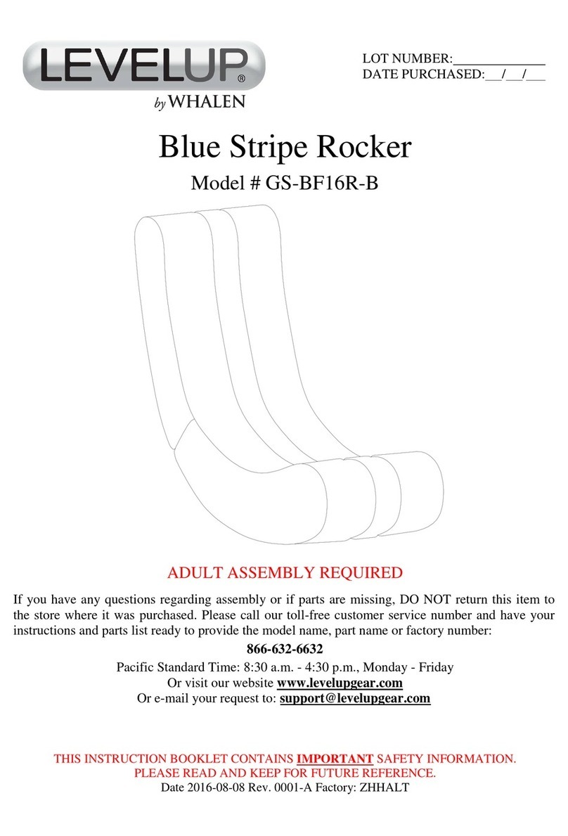 Whalen LEVELUP GS-BF16R-B User manual