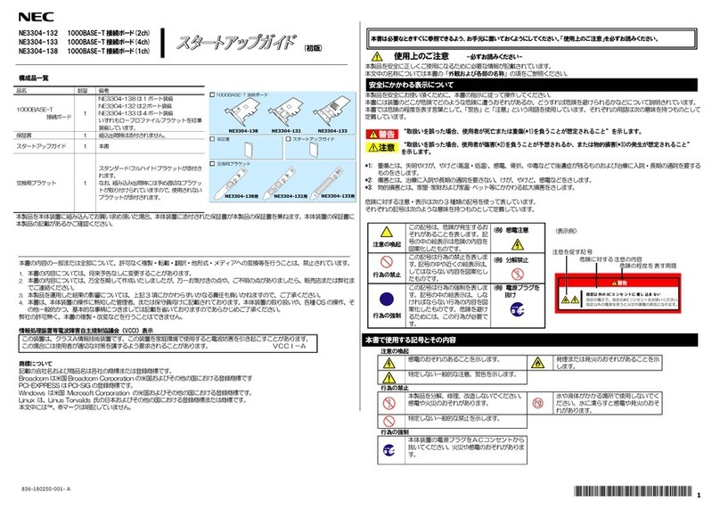 NEC NE3304-132 User guide